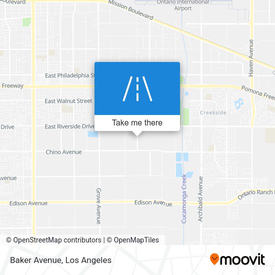 Mapa de Baker Avenue