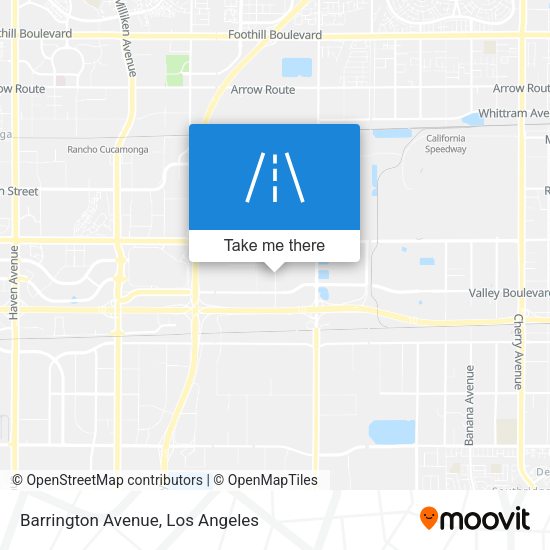 Barrington Avenue map