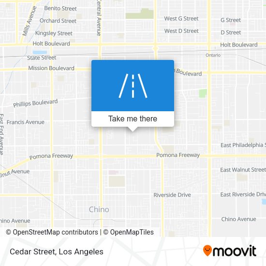 Mapa de Cedar Street