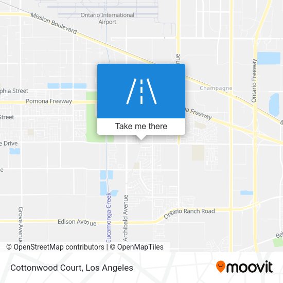 Mapa de Cottonwood Court