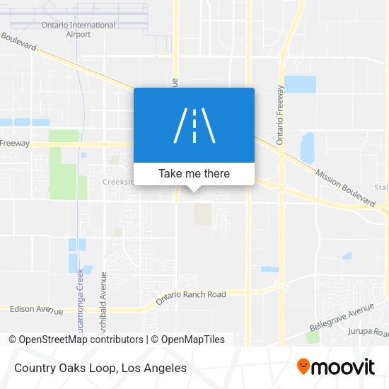 Country Oaks Loop map