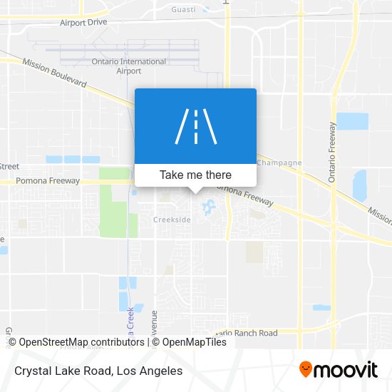 Crystal Lake Road map