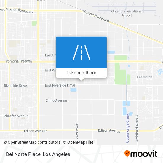 Del Norte Place map