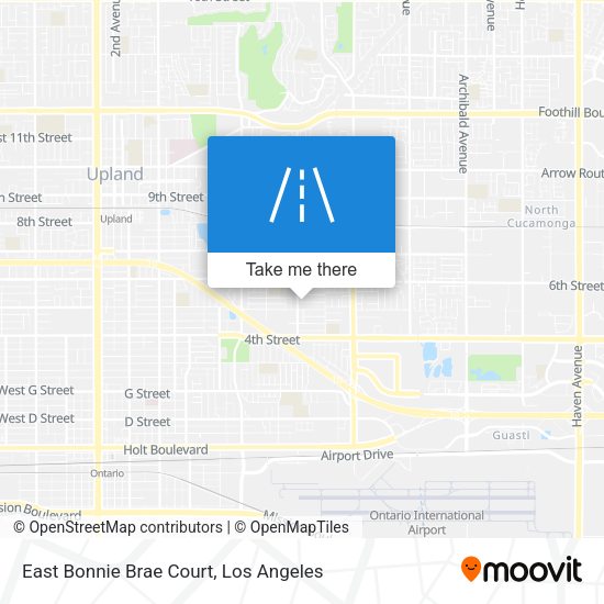East Bonnie Brae Court map