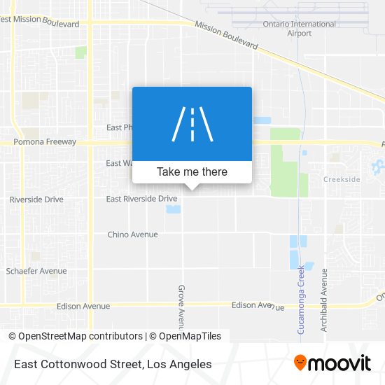 Mapa de East Cottonwood Street