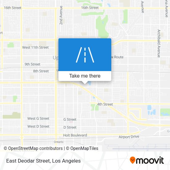 Mapa de East Deodar Street