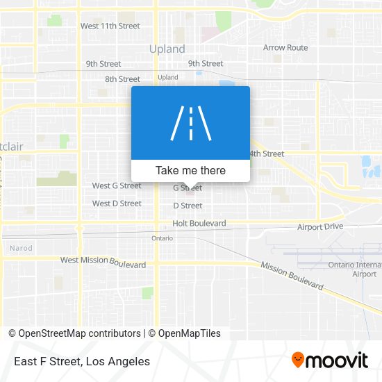 Mapa de East F Street