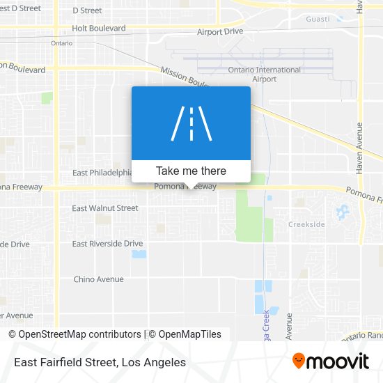 East Fairfield Street map