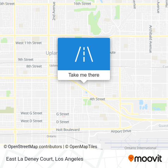 East La Deney Court map