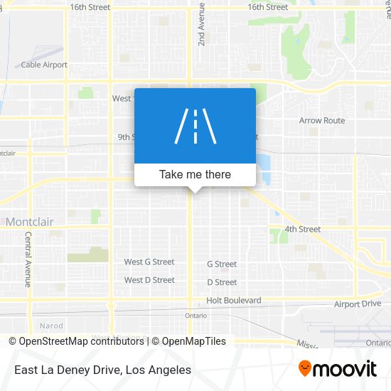 East La Deney Drive map