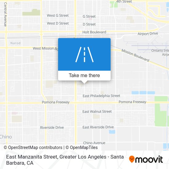 Mapa de East Manzanita Street