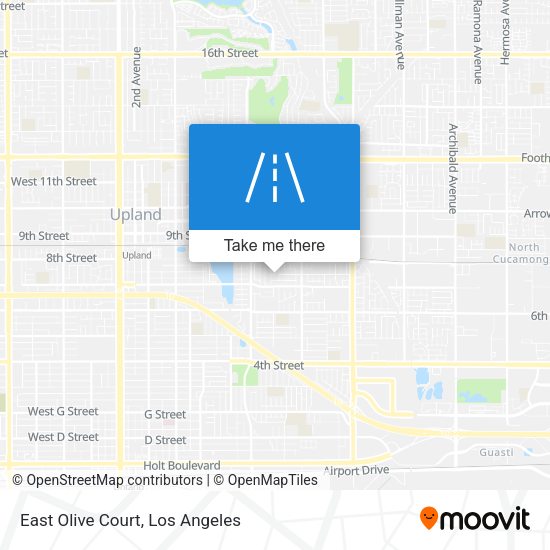 East Olive Court map