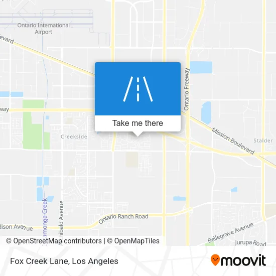 Fox Creek Lane map