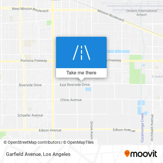 Garfield Avenue map
