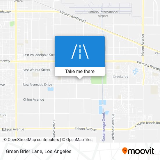 Green Brier Lane map