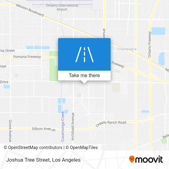 Mapa de Joshua Tree Street
