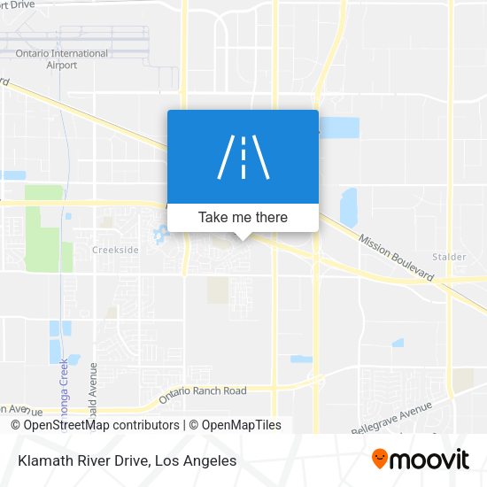 Mapa de Klamath River Drive