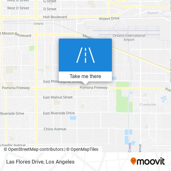 Las Flores Drive map