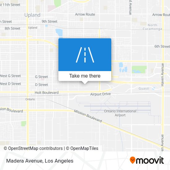 Madera Avenue map