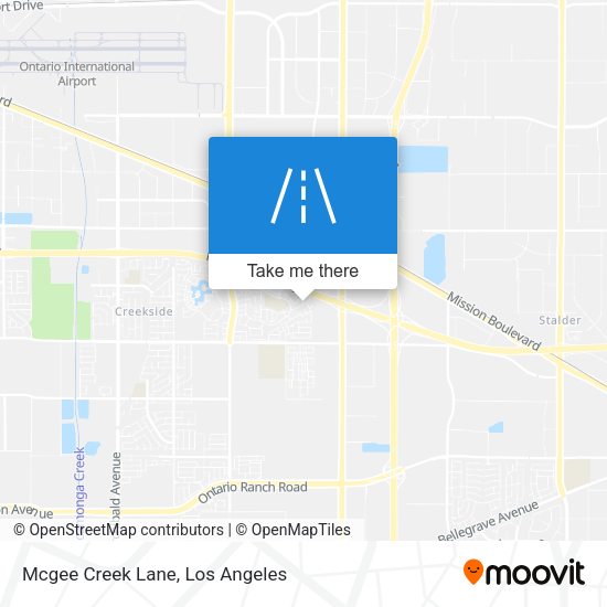 Mcgee Creek Lane map