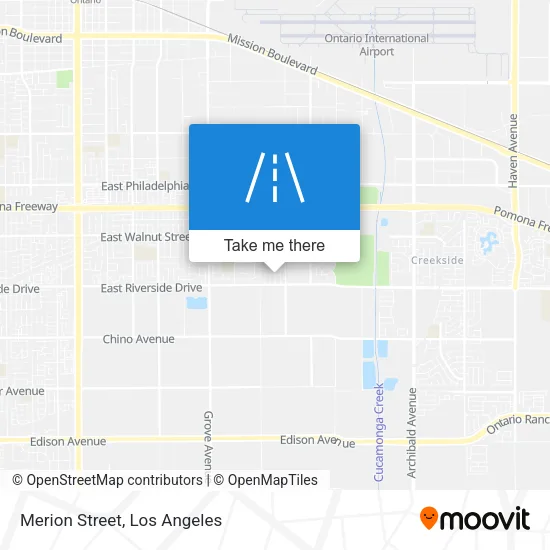 Merion Street map