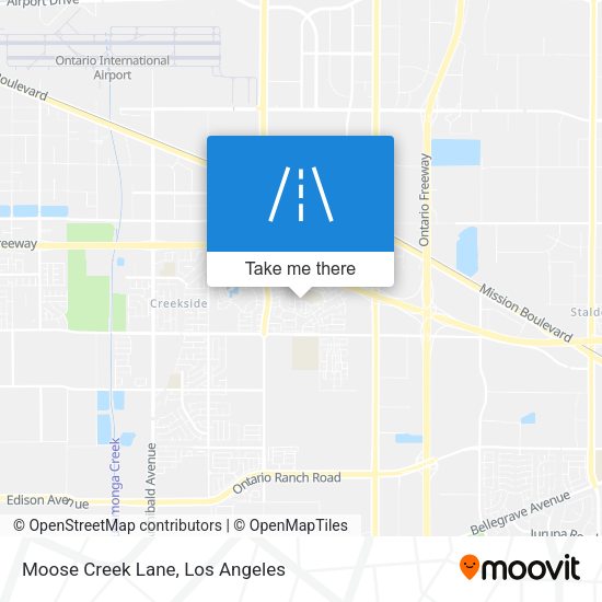 Moose Creek Lane map
