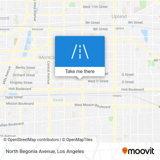North Begonia Avenue map