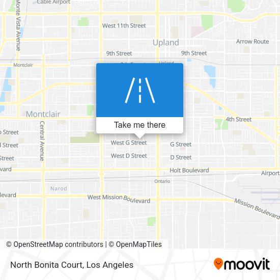North Bonita Court map