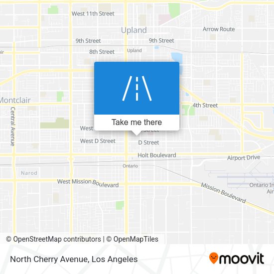 North Cherry Avenue map