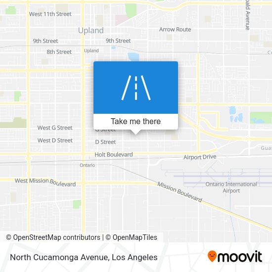 North Cucamonga Avenue map