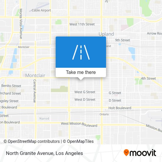 North Granite Avenue map