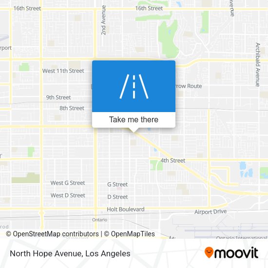 Mapa de North Hope Avenue