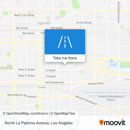 North La Paloma Avenue map