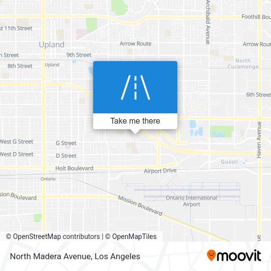 North Madera Avenue map
