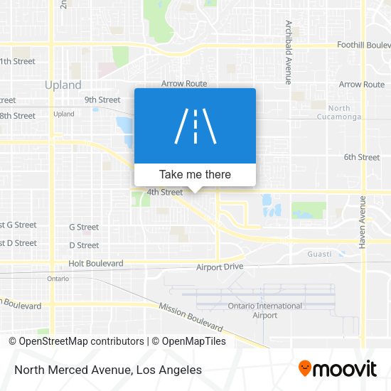 North Merced Avenue map