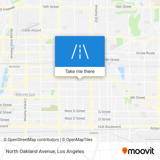 North Oakland Avenue map