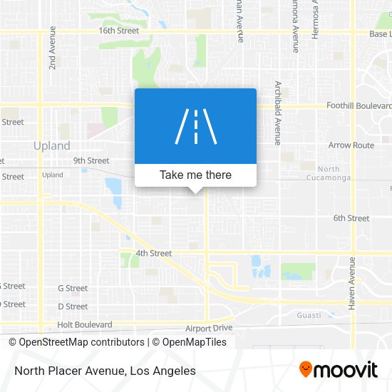 Mapa de North Placer Avenue