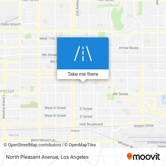 North Pleasant Avenue map