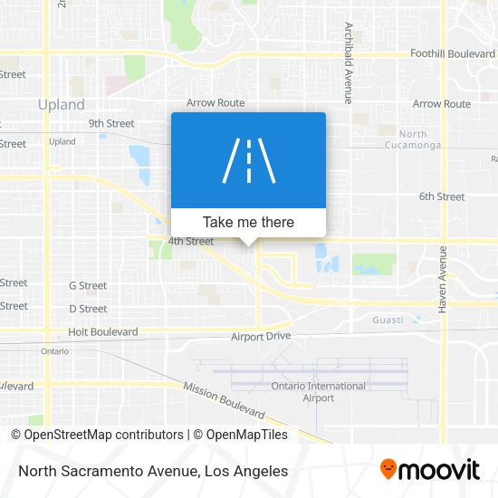 North Sacramento Avenue map