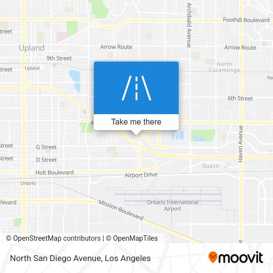 North San Diego Avenue map
