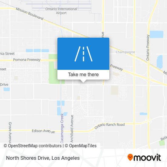 Mapa de North Shores Drive