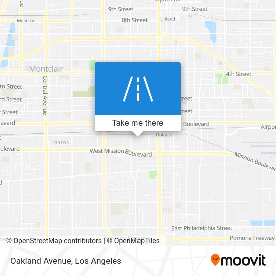 Mapa de Oakland Avenue