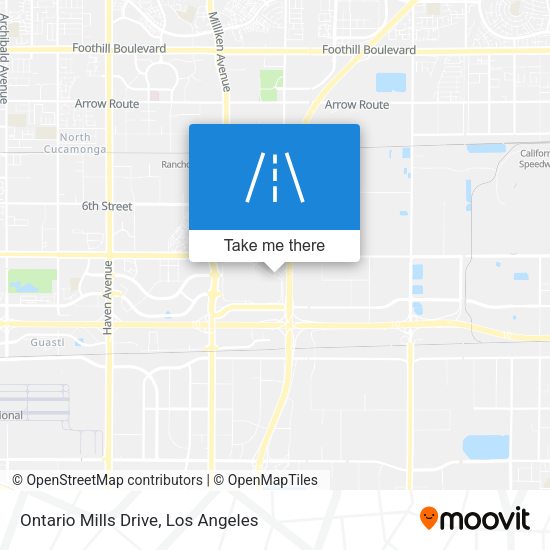 Ontario Mills Drive map