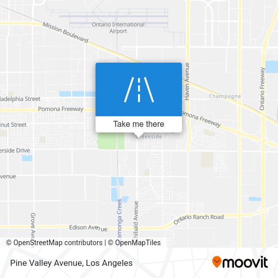 Pine Valley Avenue map