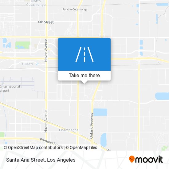 Santa Ana Street map