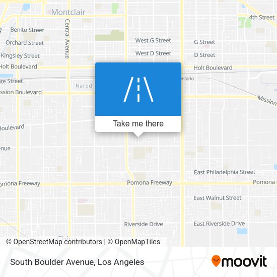 South Boulder Avenue map