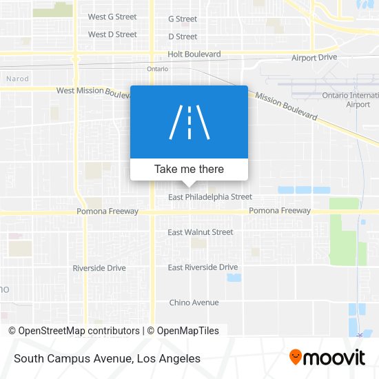 South Campus Avenue map