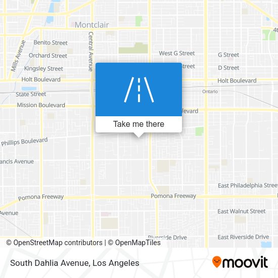South Dahlia Avenue map