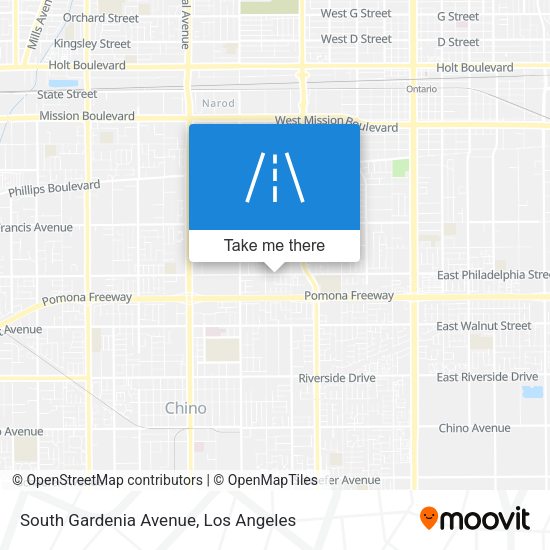 South Gardenia Avenue map