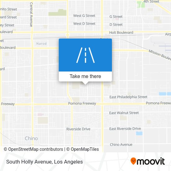 South Holly Avenue map